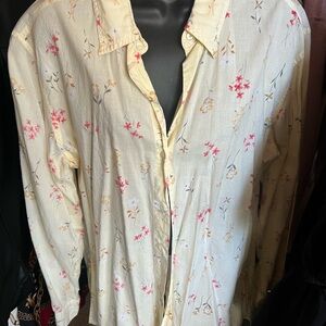 White Stag Yellow Floral Blouse